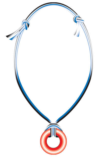 Adjustable cord necklace